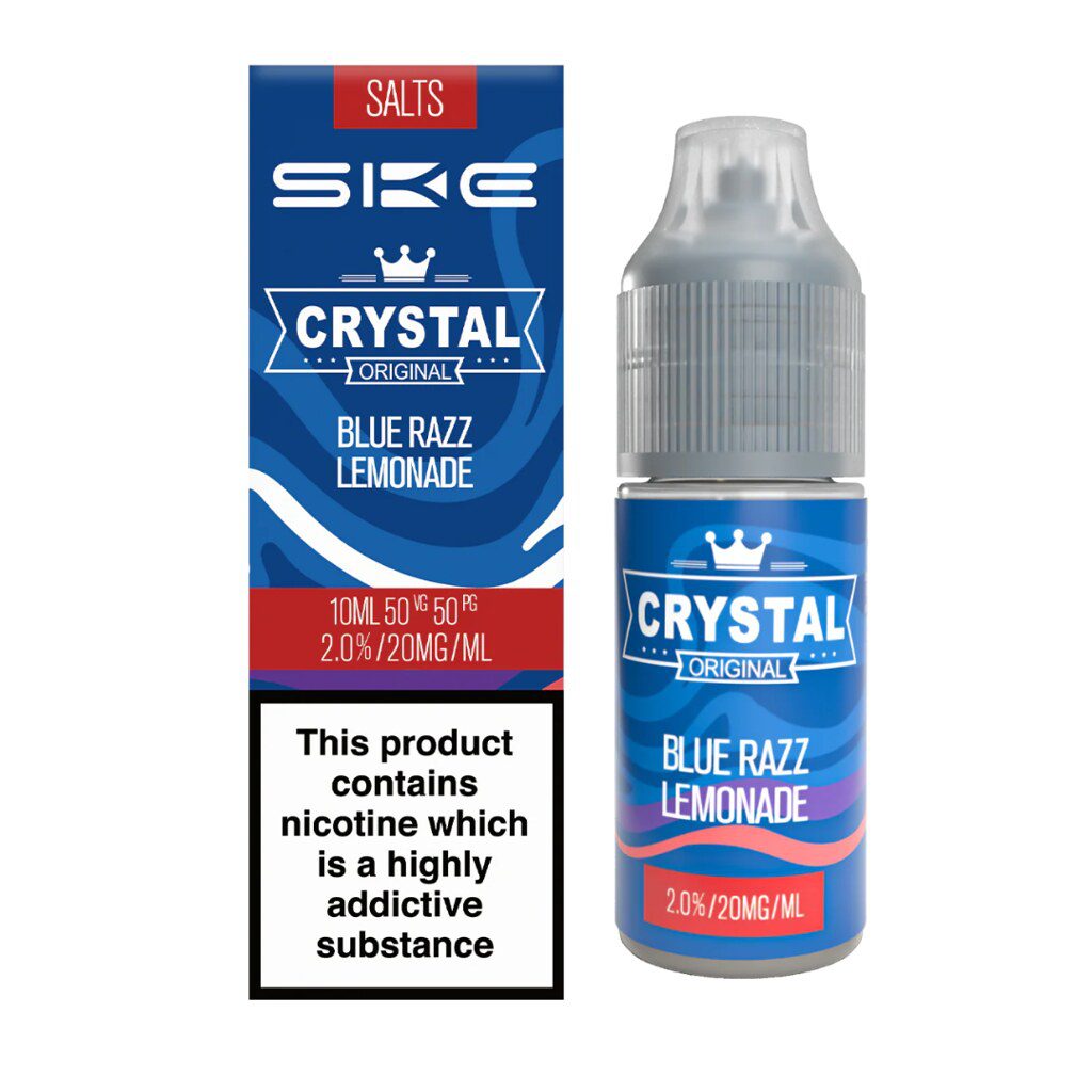 Crystal Nic Salt 10ml Blue Razz Lemonade 10 Pack - 20mg Main image