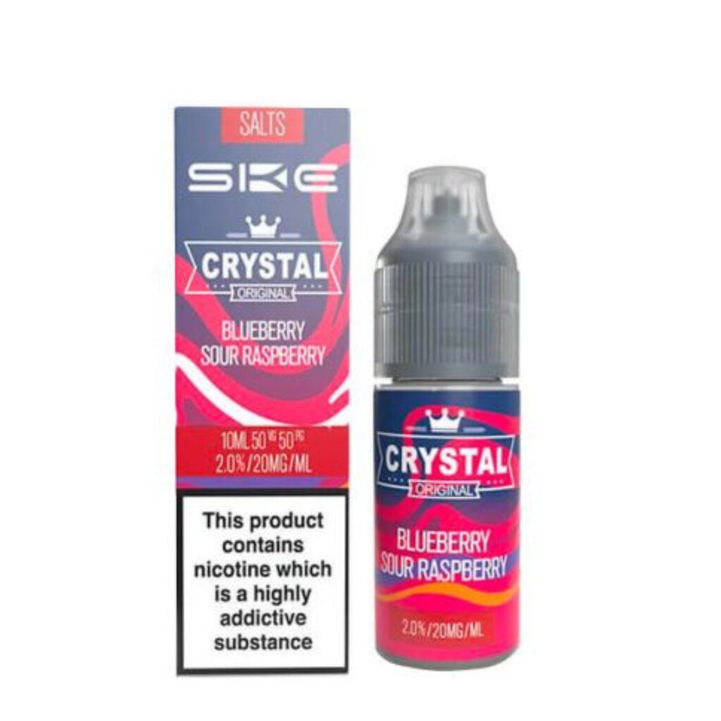 Crystal Nic Salt 10ml Blueberry Sour Raspberry 10 Pack - 20mg Main image