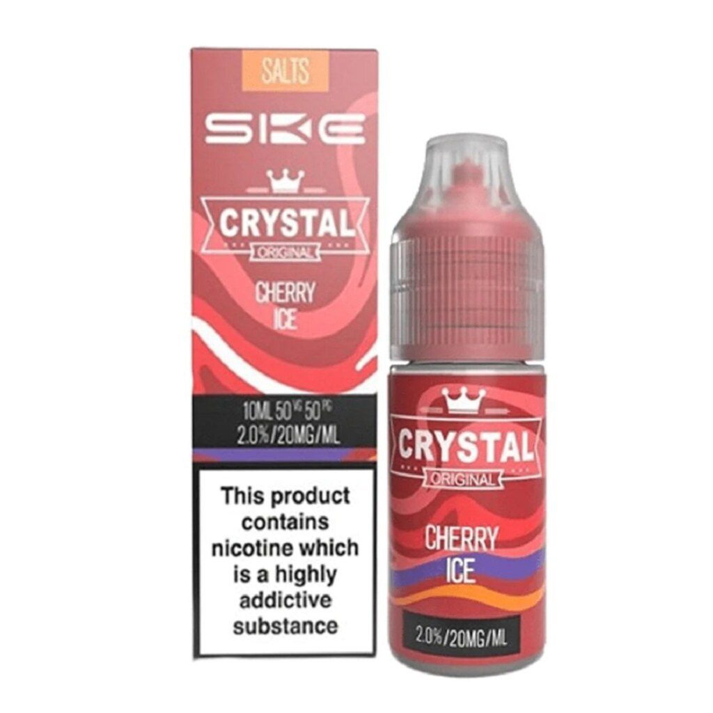 Crystal Nic Salt 10ml Cherry Ice 10 Pack - 20mg