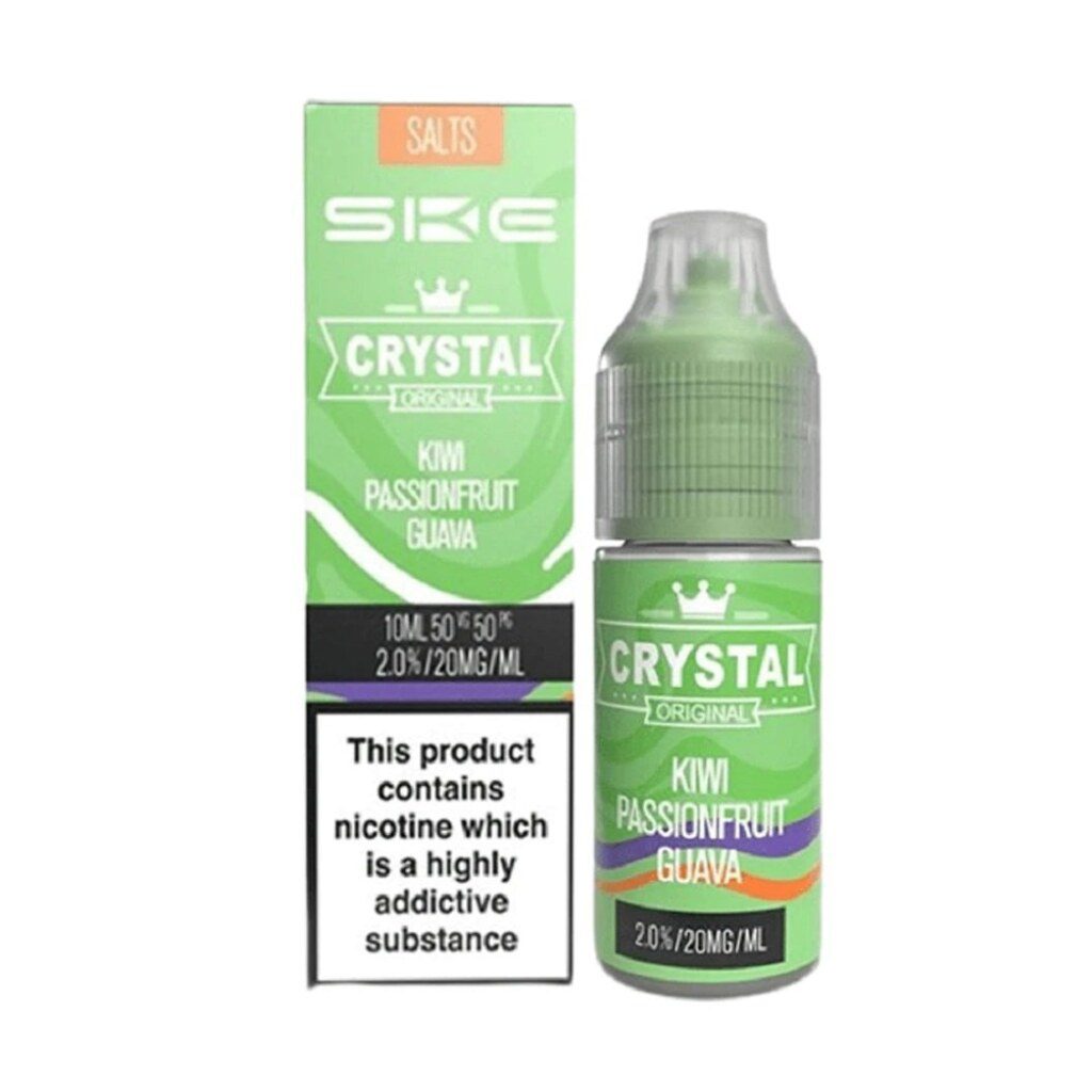 Crystal Nic Salt 10ml Kiwi Passion Fruit Guava 10 Pack - 20mg Main image