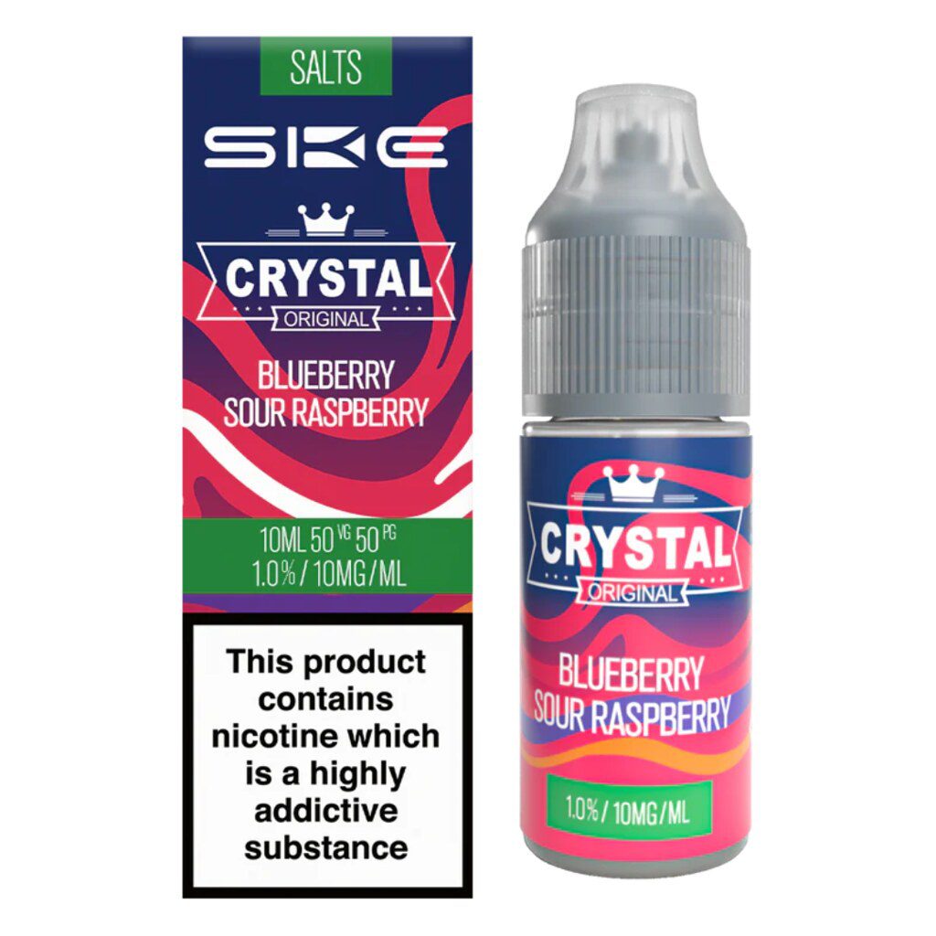 Crystal Nic Salt 10ml Blueberry Sour Raspberry 10 Pack Main image