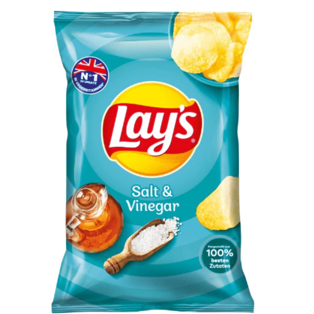 Lays Salt & Vinegar 140g 9 Pack Main image