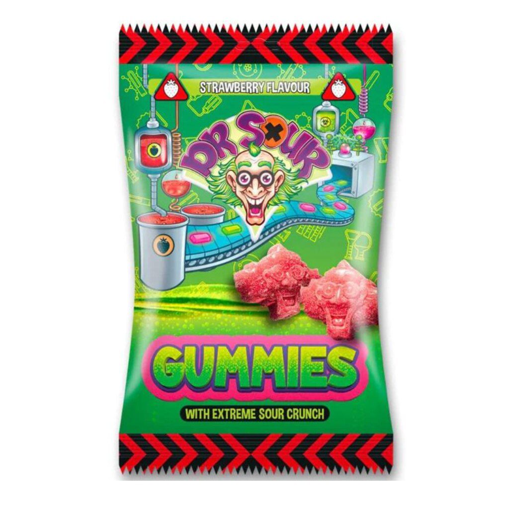Dr Sour Gummies Strawberry Flavour 200g