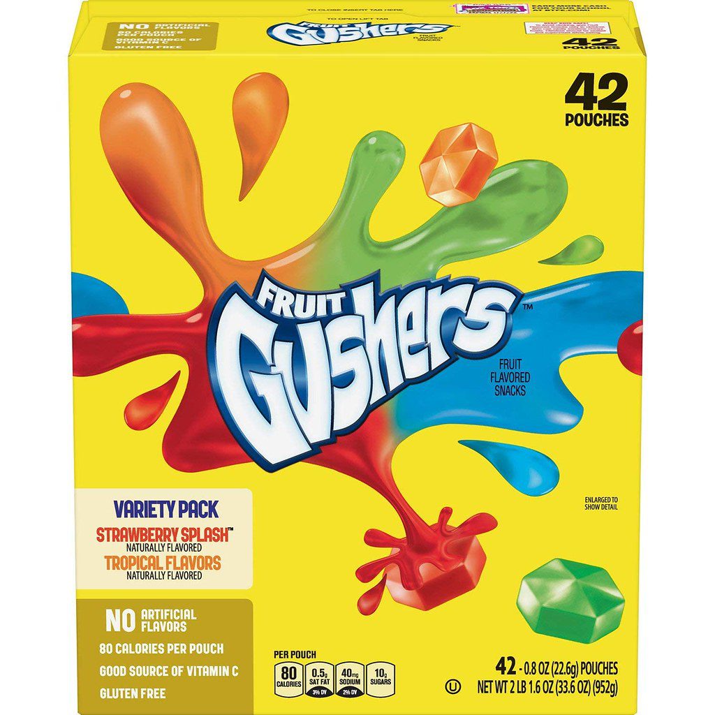 Fruit Gushers Tropical  Strawberry Splash 22.6g 42 Pack Main image