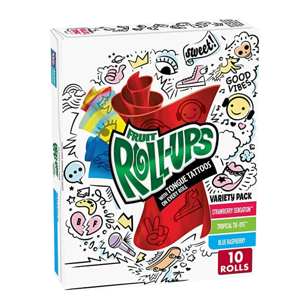 Fruit Roll-up Variety Pack Strawberry Sensation & Tropical & Blue Raspberry 14g 10 Pack Main image