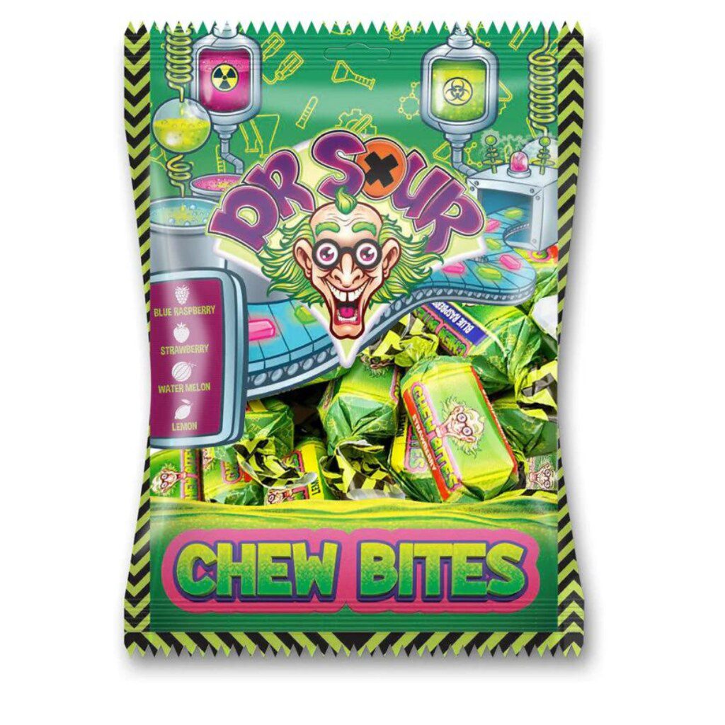 Dr Sour Chew Bites Assorted Flavour 180g Main image