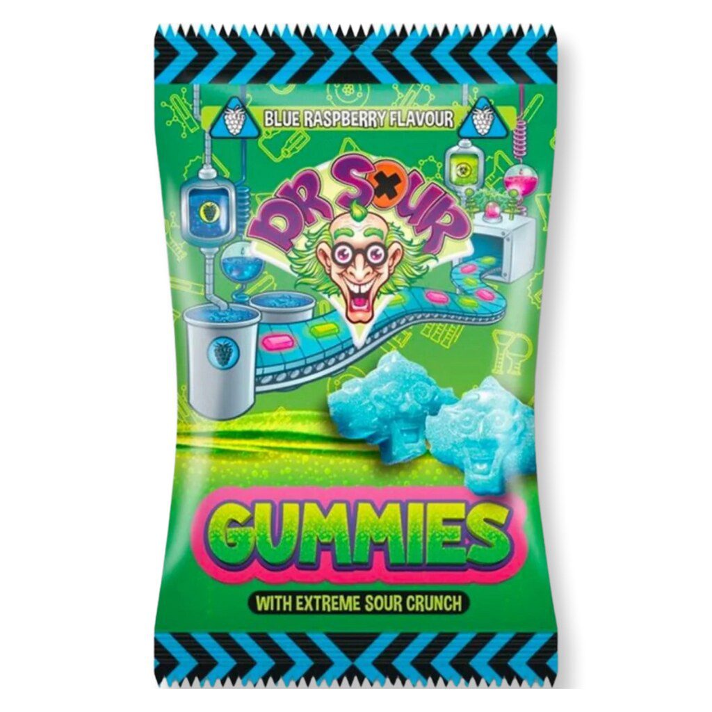 Dr Sour Gummies Blue Raspberry Flavour 200g Main image