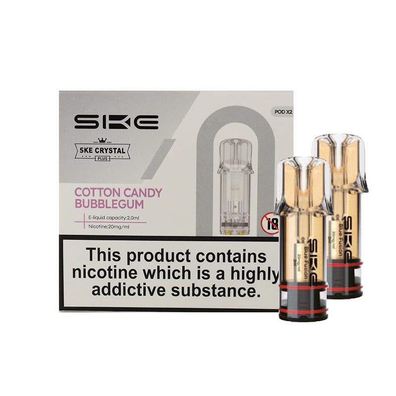 Ske Crystal Pod Cotton Candy Bubble Gum Prefilled 10 Pack
