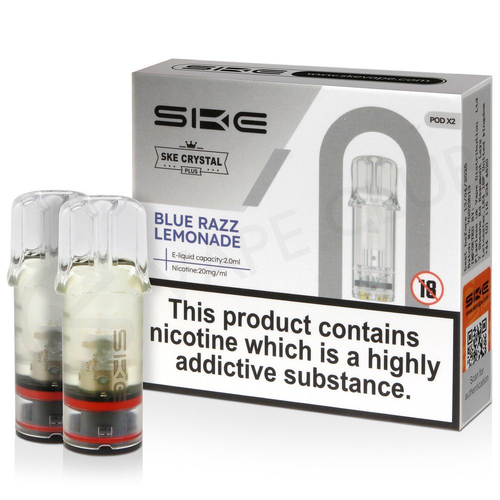 Ske Crystal Pod Blue Razz Lemonade Prefilled Pod 10 Pack