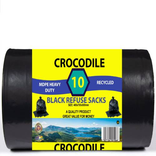 CROCODILE BLACK BAGS 10s Main image