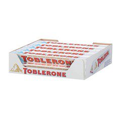 Tobler White Chocolate Honey & Almond Nougat 100g 20 Pack Main image