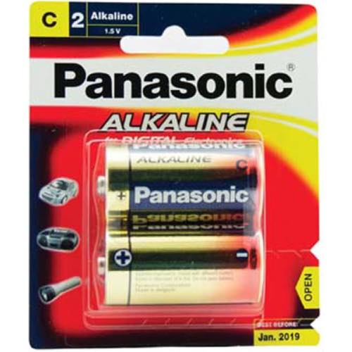 PANASONIC ALKALINE C BATTERY 2S Main image