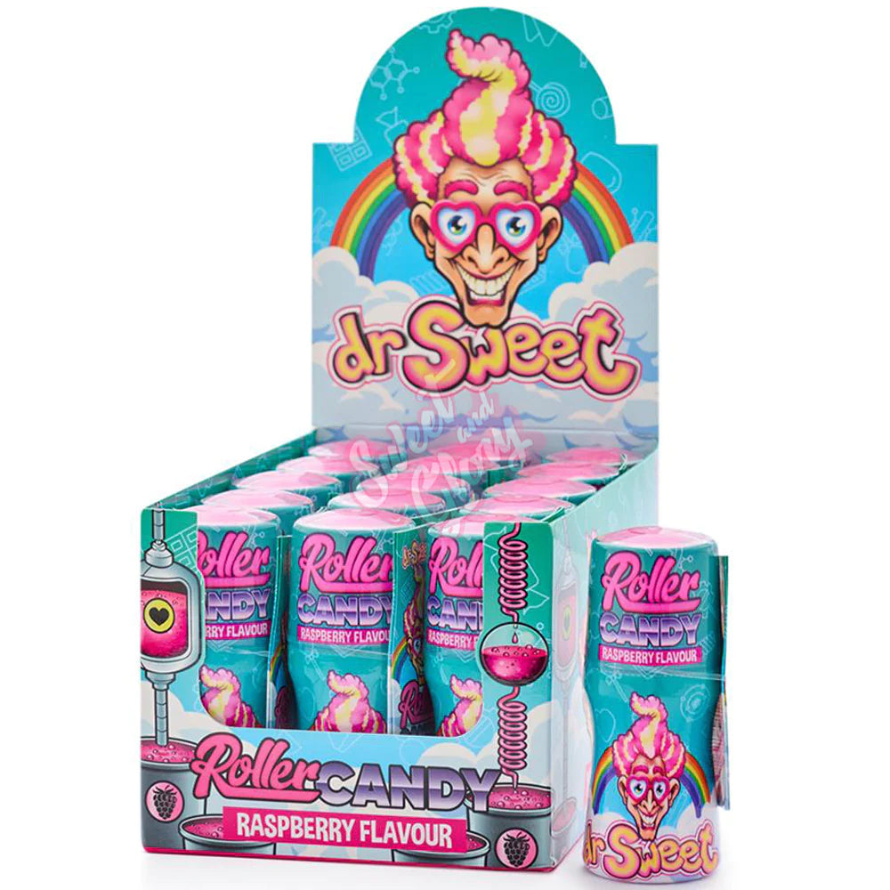 Dr Sweet Roller Candy Raspberry Flavour 40g 15 Pack