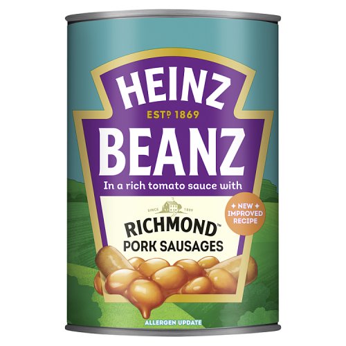 HEINZ BEANS & PORK SAUSAGES 415g Main image
