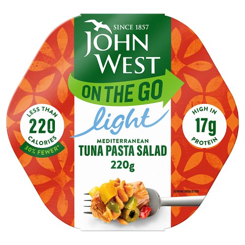 JOHN WEST LIGHT LUNCH MEDITERRANEAN TUNA 220g