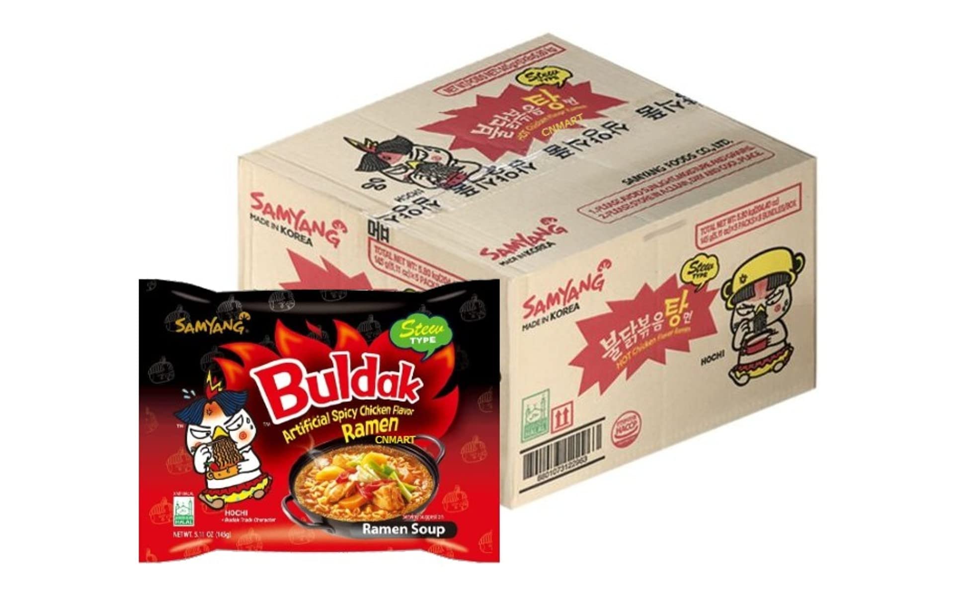 Buldak Samyang Hot Chicken Ramen (Stew Type) 145gx40 Pack Main image