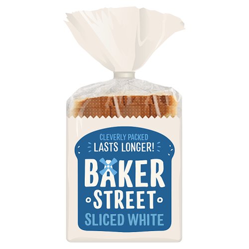 BAKER STREET SLICED WHITE BREAD 550G Main image