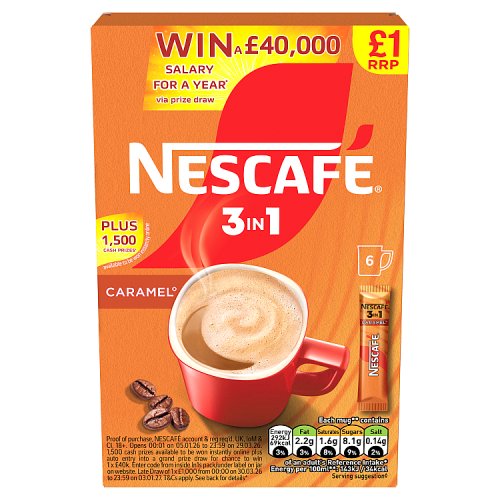 NESCAFE ORIGINAL 3 IN 1 CARAMEL 6x16g Main image