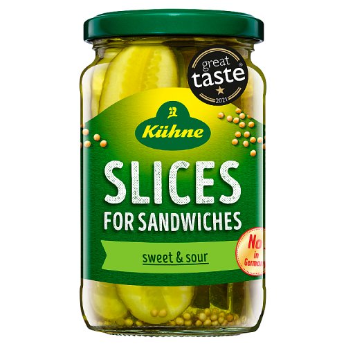 KUHNE GHERKIN SANDWICH SLICES 330G Main image