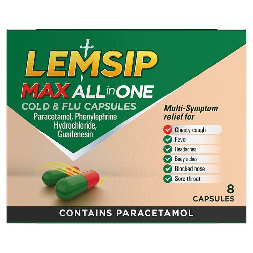 LEMSIP MAX ALL IN ONE CAPSULES 8S