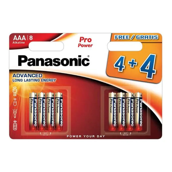 PANASONIC AAA PRO POWER  - 4+4 PACK (12) Main image