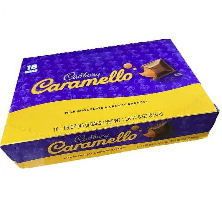 Cadbury Caramello Milk Chocolate & Creamy Carame 45g Pack Of 18 Main image