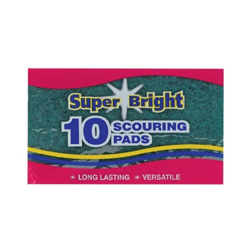 SUPER BRIGHT SCOURING PADS 10s 10s