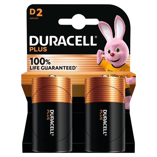 DURACELL PLUS D BATTERY 2S