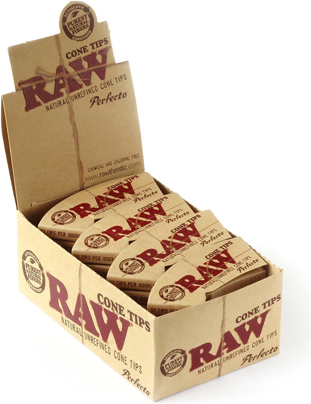Raw Natural Unrefined Cone Tips Perfecto 24 packs Main image