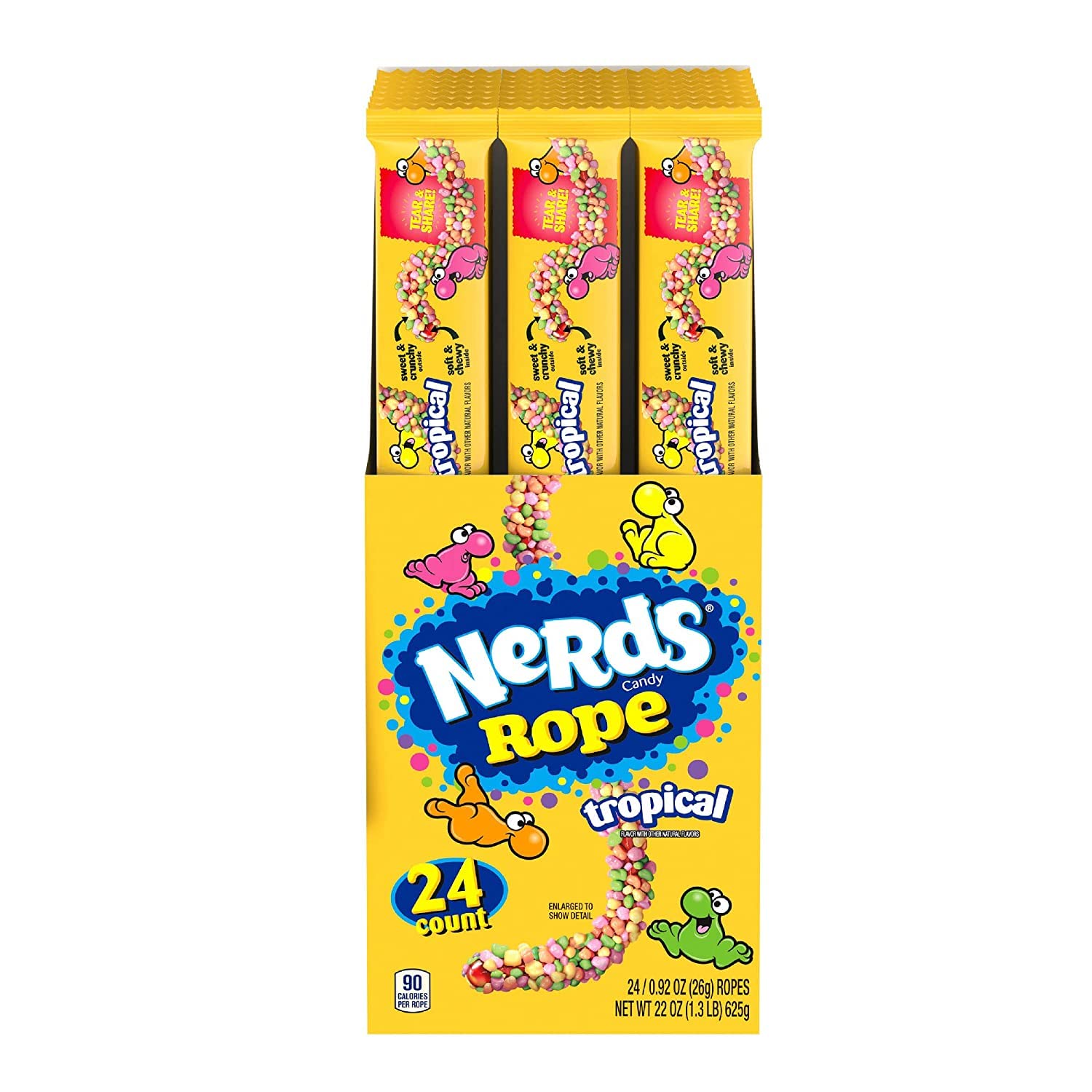 Nerds Rope Tropical 26g Pack of 24 Main image