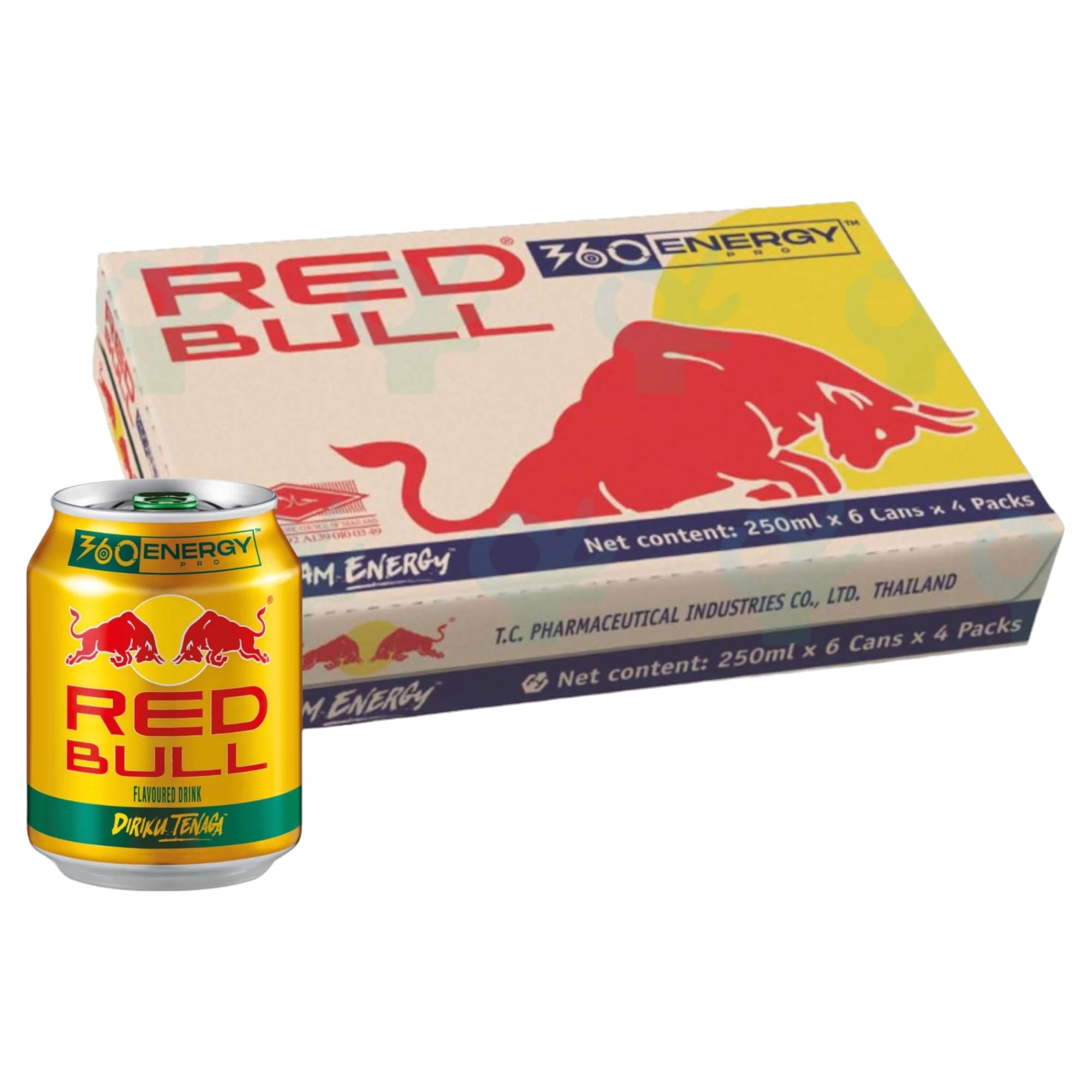 Thai Kratingdaeng Redbull Cans 250ml 48 Pack (2 Case Of 24) Main image