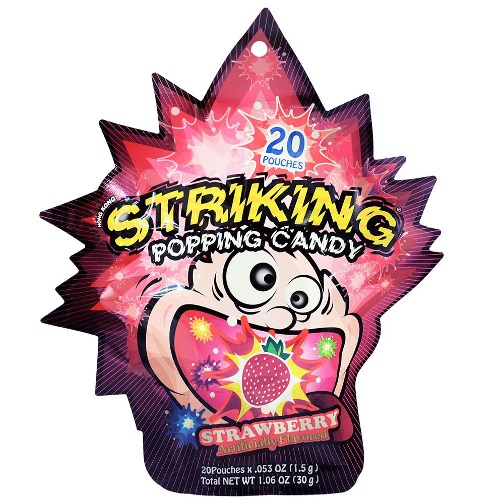 Striking Popping Candy Strawberry 30g Main image