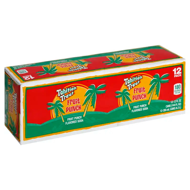 Tahitian Treat Fruit Punch Flavored Soda 12x355ml Main image