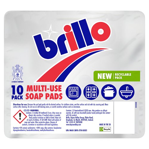 BRILLO SPONGE PADS 10s