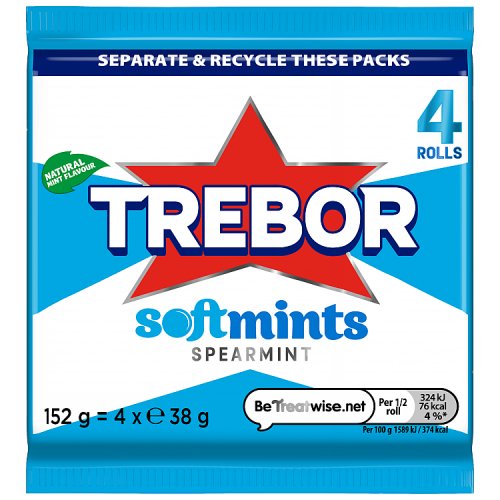 TREBOR SOFTMINT SPEARMINT [4 PACK] 4pk