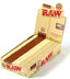 Raw Natural Unrefined Rolling paper 1 1/4 Organic Hemp 24 packs