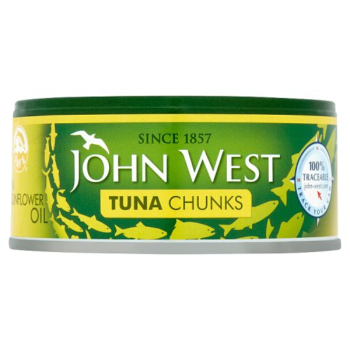 JOHN WEST TUNA CHUNKS IN SUNFLOWER OIL 145g Main image
