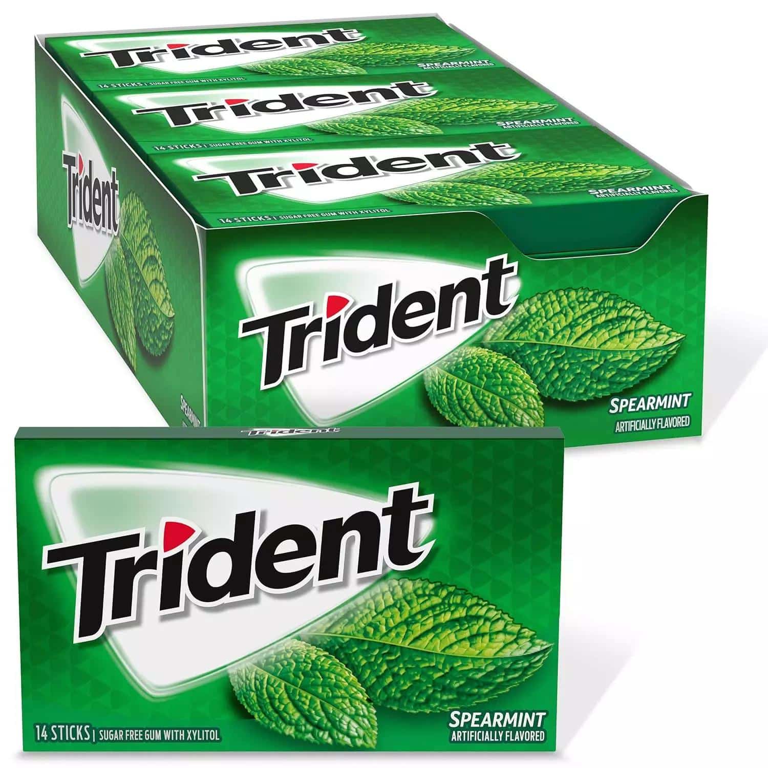 Trident Gum Spearmint (14Sticks) 12 Pack Main image