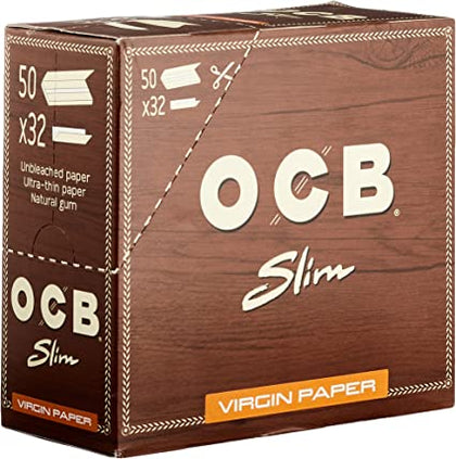 OCB VIRGIN UNBLEACHED KING SIZE SLIM (50) Main image