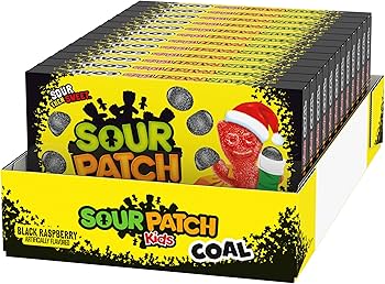 Sour Patch Kids Coal (Black Raspberry) Theatre Box 88g x12 Pack Main image
