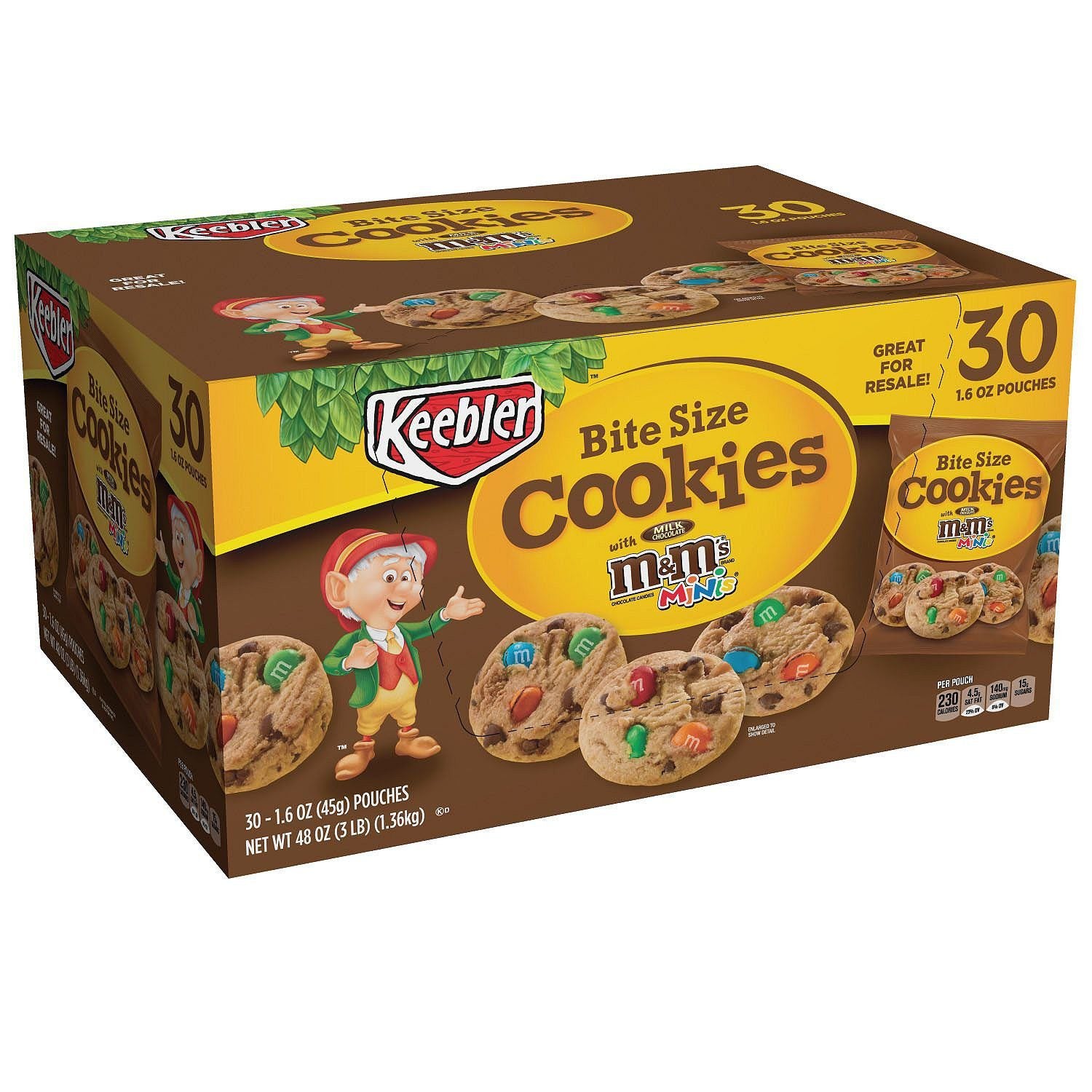 Keebler M&M Cookies Size 30 Pack