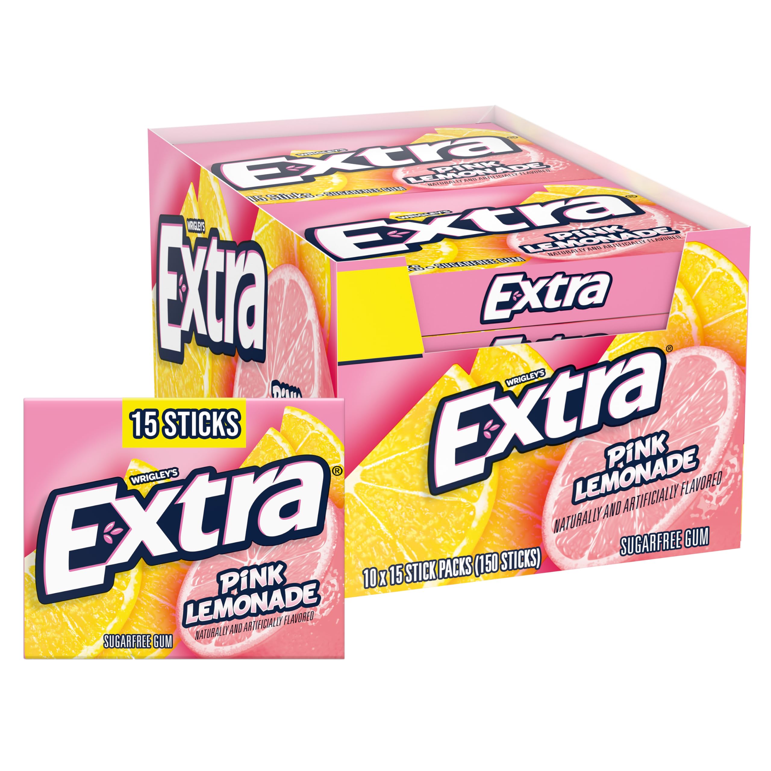 Wrigley's Extra Pink Lemonade 10x15stick Main image