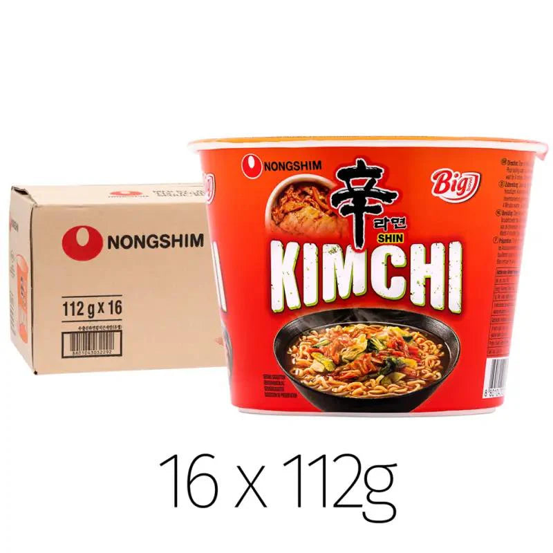Nongshim Big Bowl Shin Kimchi Noodle 16 x 112g