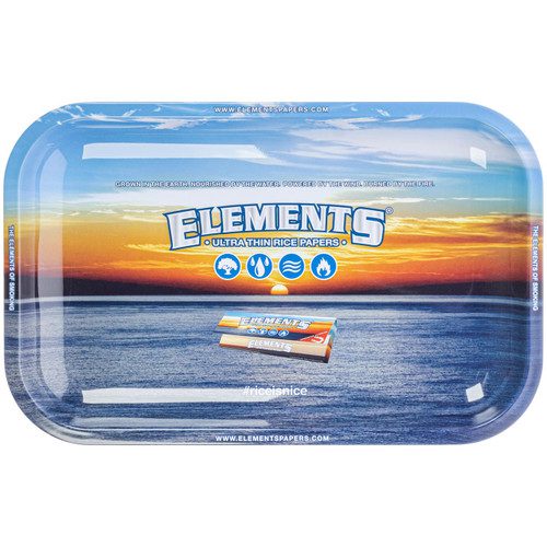 Elements Large Metal Rolling Trays - Blue