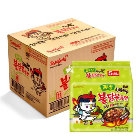 Samyang Jjajang Buldak Super Hot Spicy Noodle 40x140g (8bags of 5) Main image