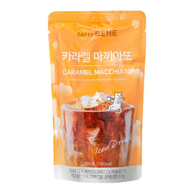 Caffe Bene Drink 190ml-Caramel Macchiato Pack of 10 Main image
