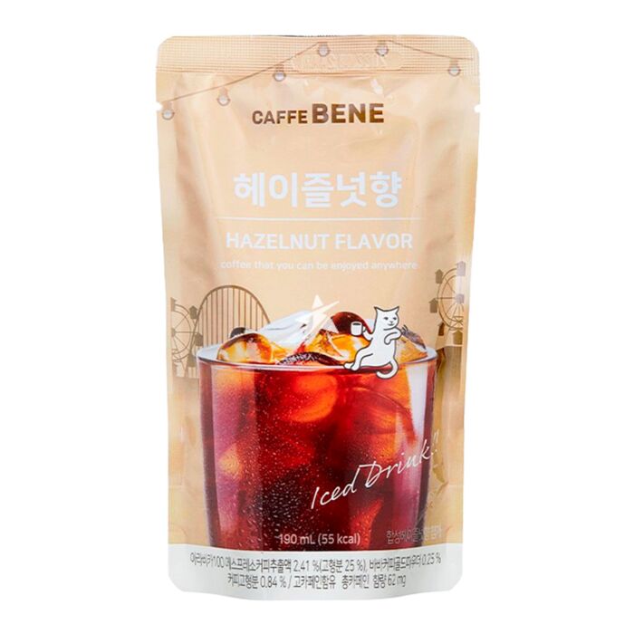 Caffe Bene Drink 190ml-Hazelnut Pack of 10 Main image