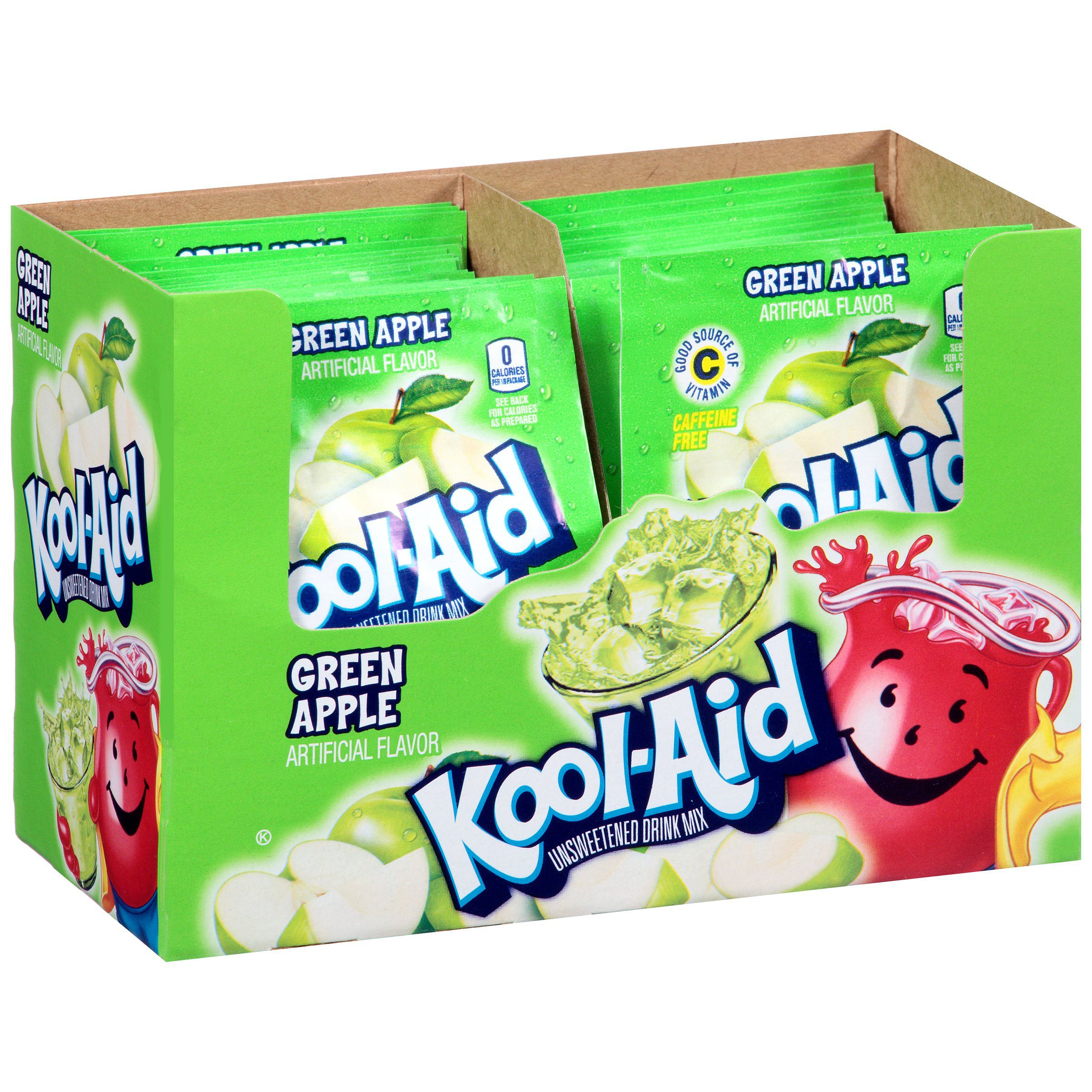 Kool Aid Unsweetened Drink Mix (Green Apple) 48 Pack Main image