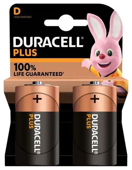 DURACELL SIZE D PLUS POWER +100%  - 2 PACK (10) Main image