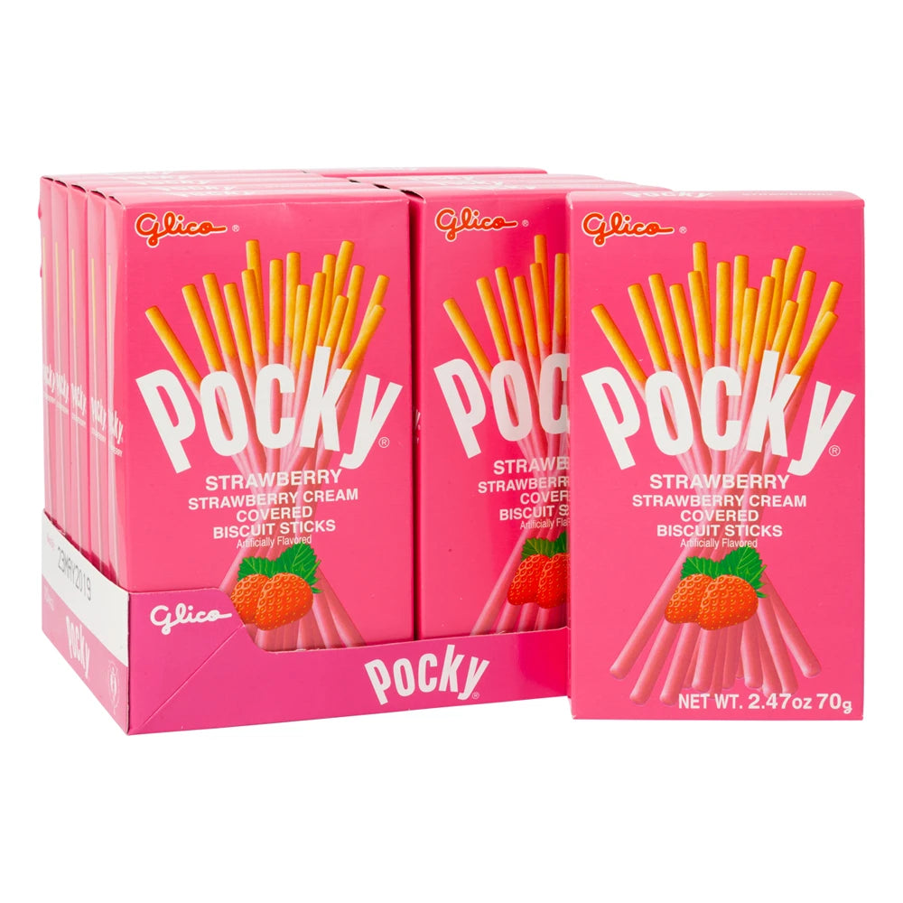 Pocky Strawberry Sticks 10 Pack Main image